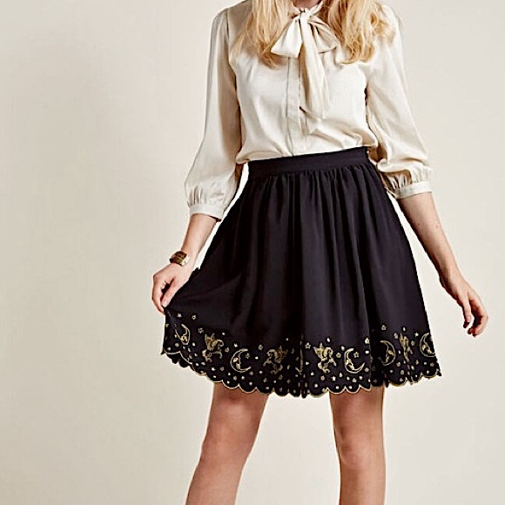 ☆ LIKE NEW ☆ ModCloth 🌠 Celestial Starry Pegasus Circle Skirt - WITH POCKETS!